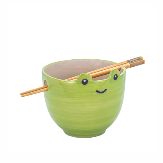 Sass & Belle - Frog Noodle Bowl With Chopsticks
