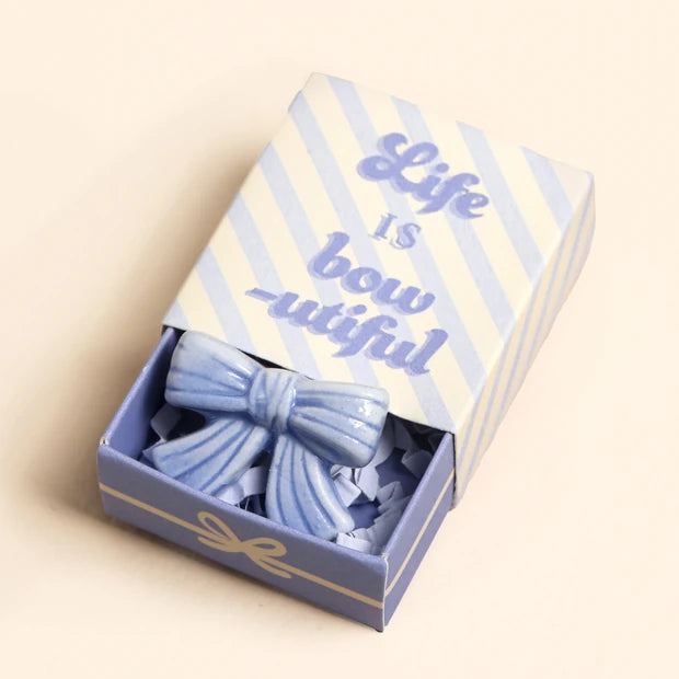 Tiny Matchbox Ceramic Bow Token – Lark London