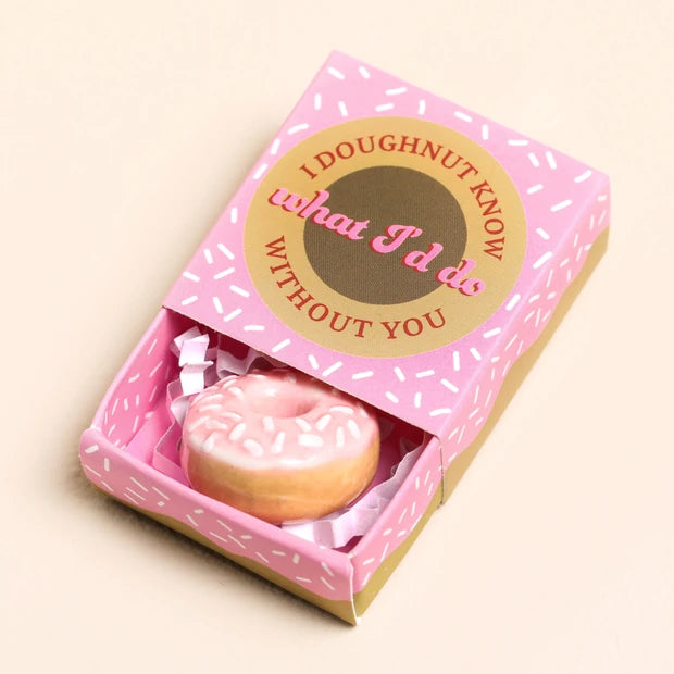 Tiny Matchbox Ceramic Doughnut Token