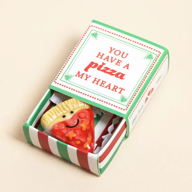 Lisa Angel - Tiny Matchbox Ceramic Pizza Token
