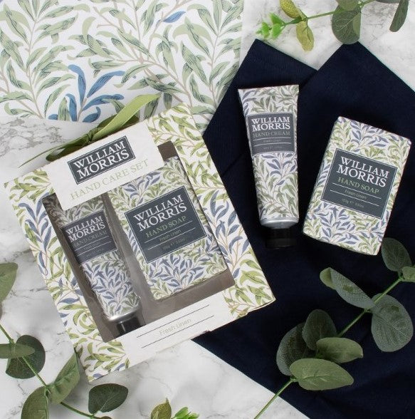 William Morris Hand Soap & Hand Cream Set - Fresh Linen