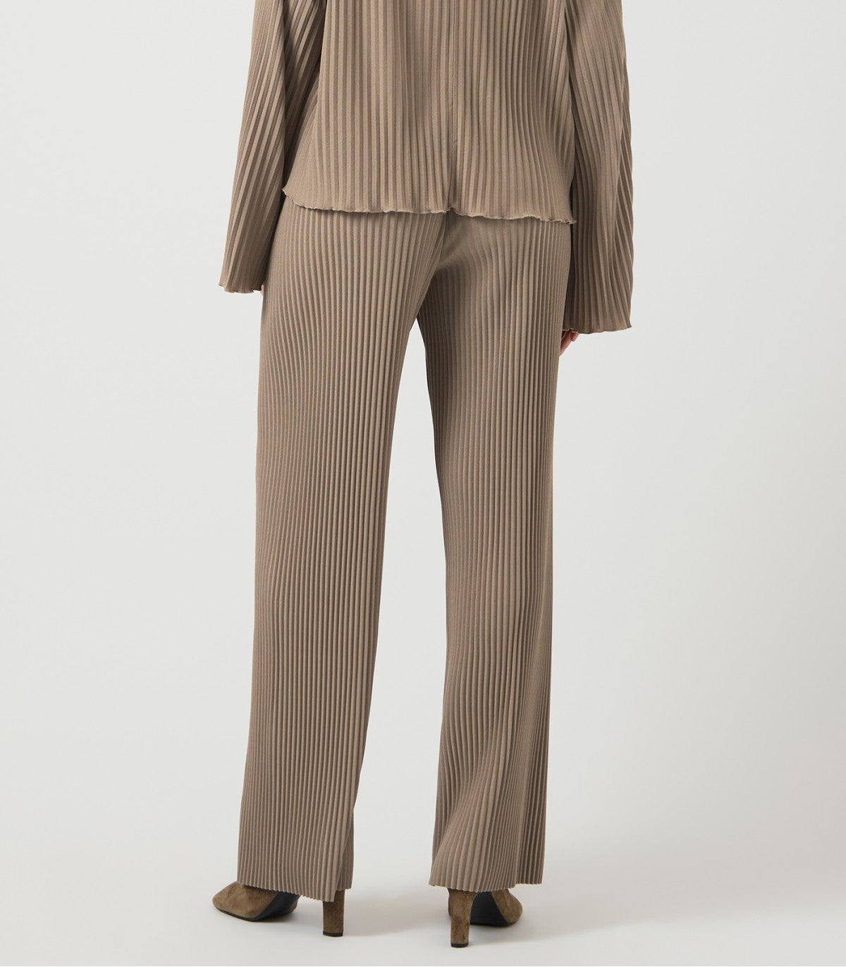 YAS-  plisse wide leg trousers