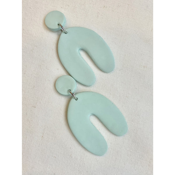 Clay & Co Turquoise Arch Earrings