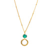 Azuni Larissa Gemstone Necklace Gold