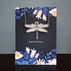 Dragonfly necklace birthday Card