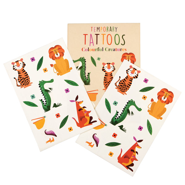 Colourful Creatures Temporary Tattoos