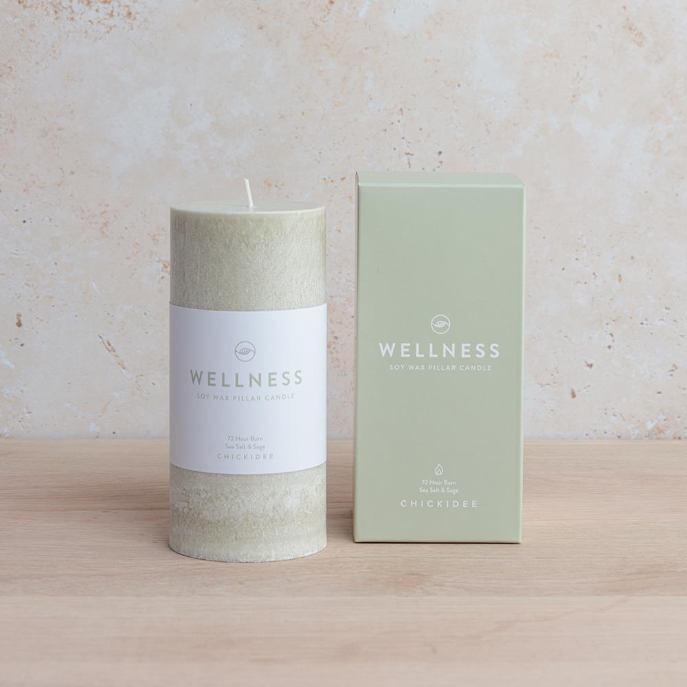 Wellness Pillar Candle Large