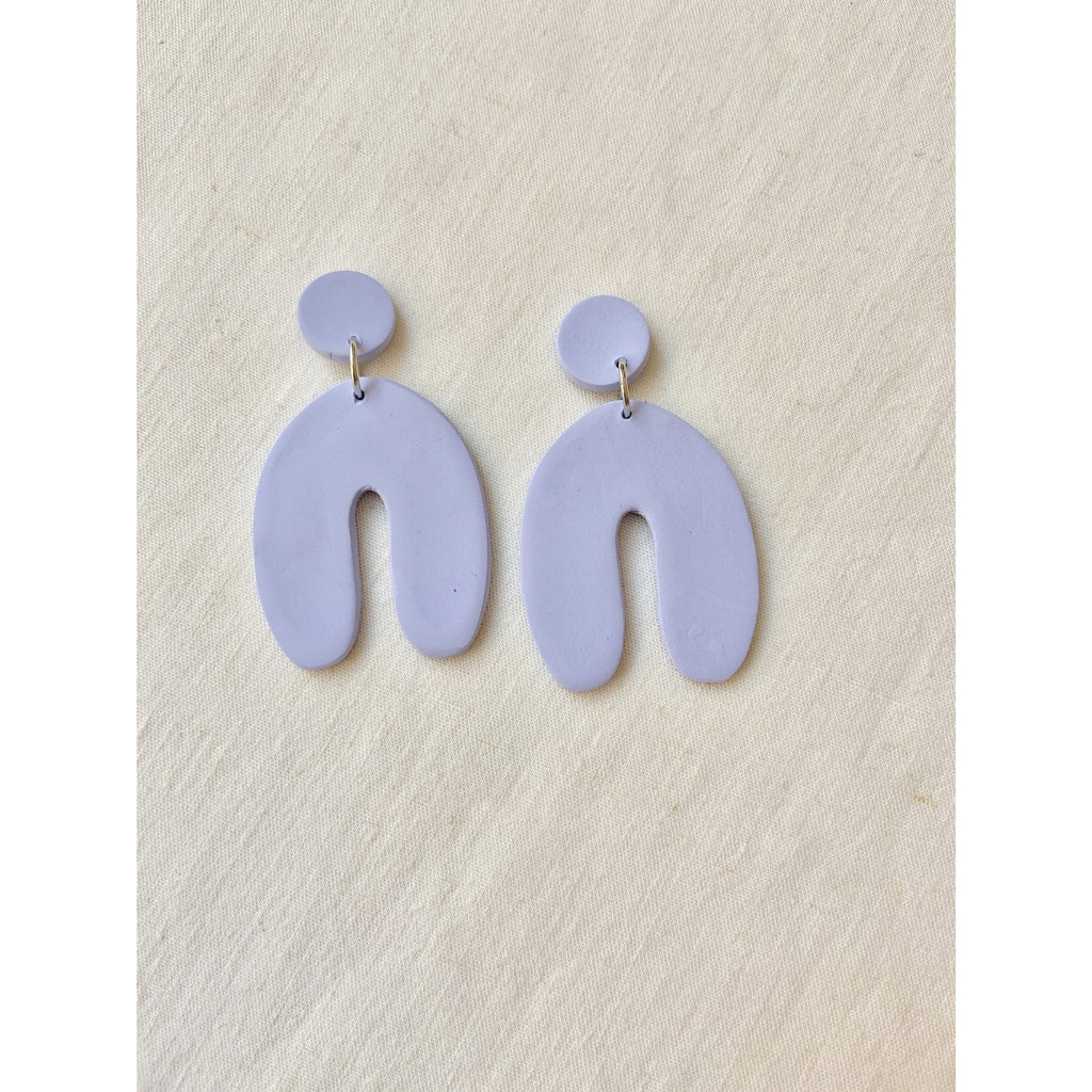 Clay & Co Lilac Arch Earrings