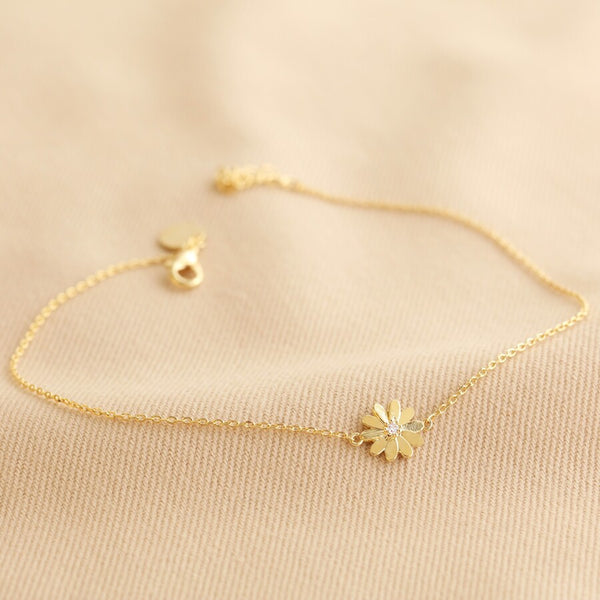 Lisa Angel Daisy Anklet in Gold