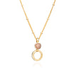 Azuni Larissa Gemstone Necklace Gold