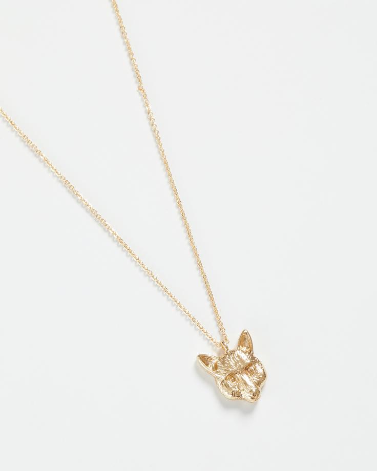 Fable Gold Fox Short necklace