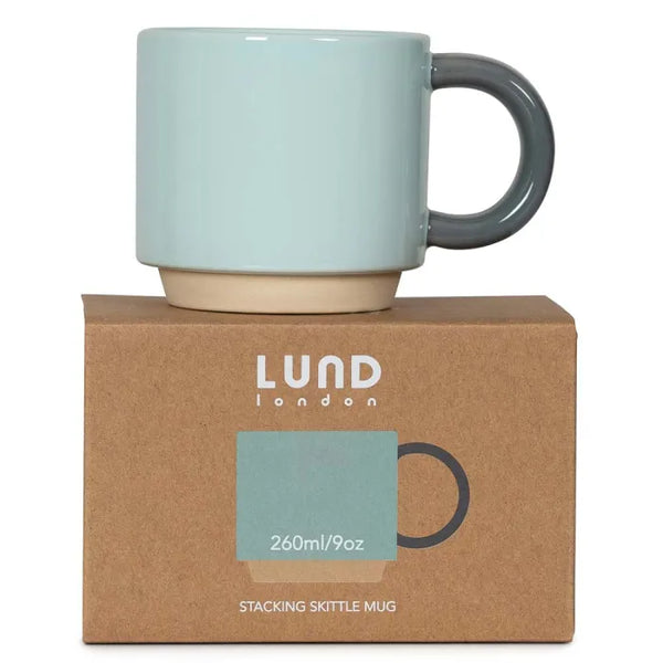 Lund Skittle Stacking Mug - Mint & Grey
