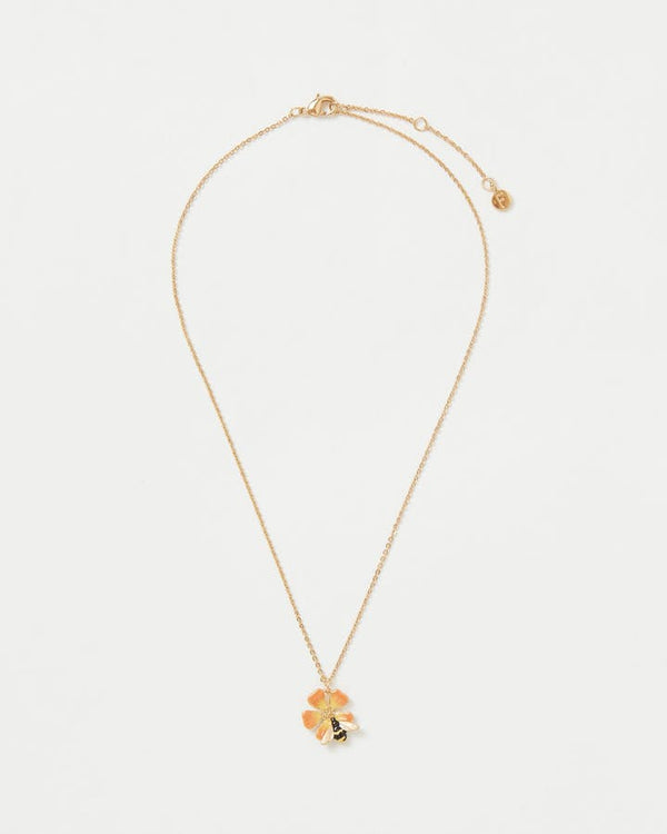 Fable Enamel Bloom & Bee Short necklace