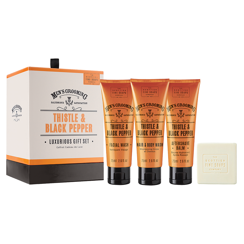 Thistle & black pepper luxurious gift set