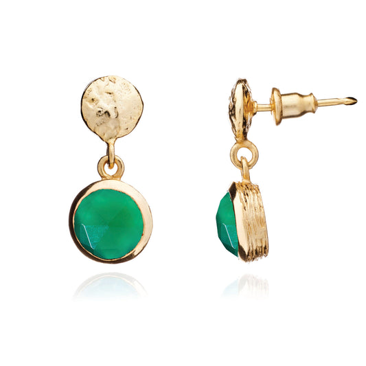 Azuni Nyla Gemstone Earrings Gold