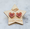 Esoteric London HEART STUD EARRINGS