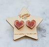 Esoteric London Heart Stud Earrings