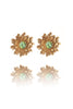 Amanda Coleman gold plated Dahlia Stud Earrings