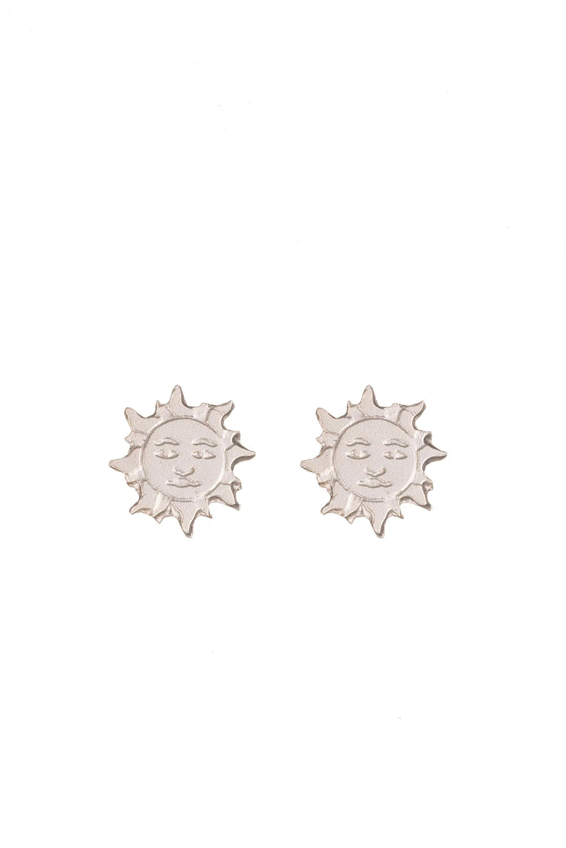 Amanda Coleman Sun Stud Earrings Silver