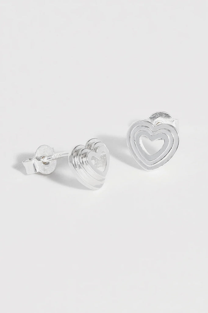 Estella Bartlett Layered Heart Studs