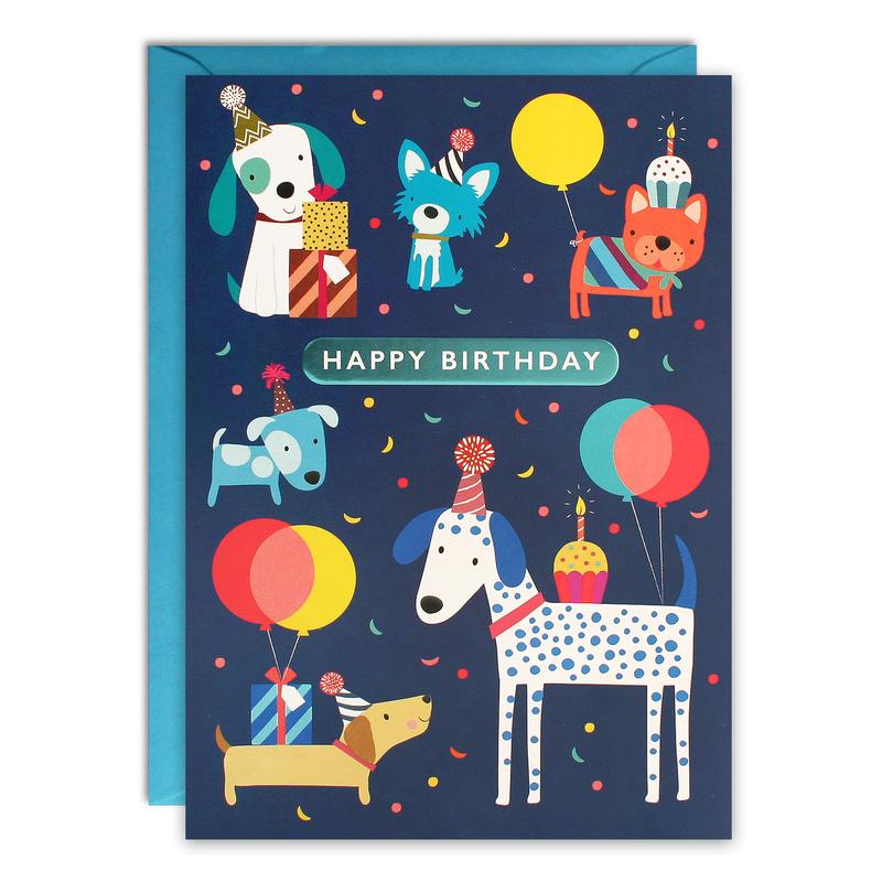 Dogs Kids Birthday Card