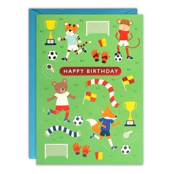 Football Kids Birthday Card