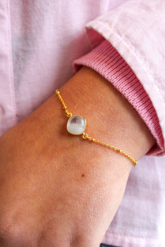 My Doris Rainbow Moonstone Bracelet