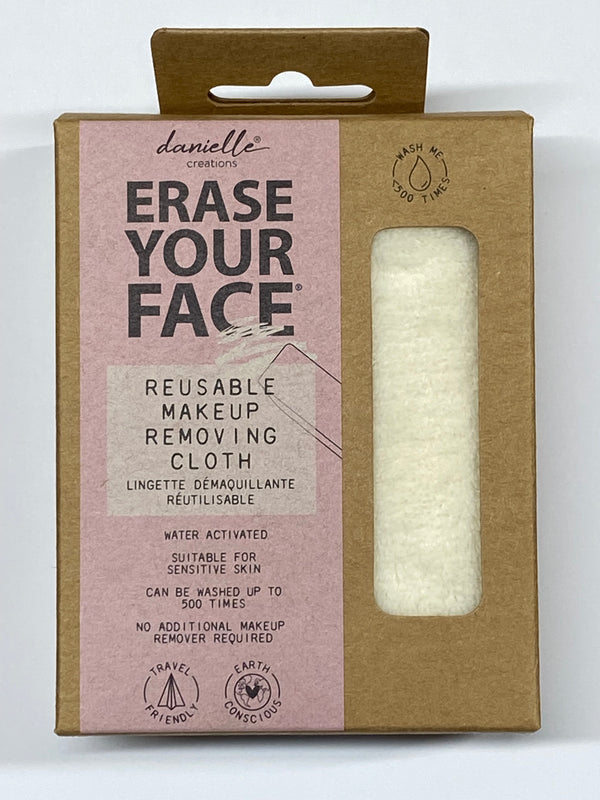 White Erase Your Face Makeup Removing Cloth