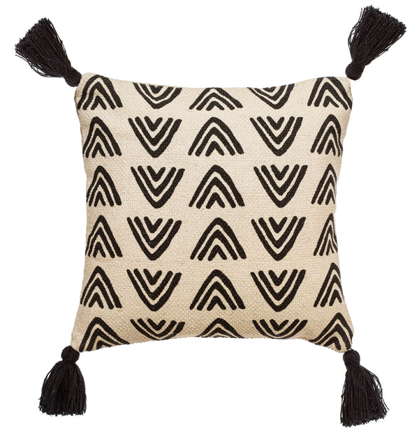 Sass & Belle Triangles Block Print Cushion