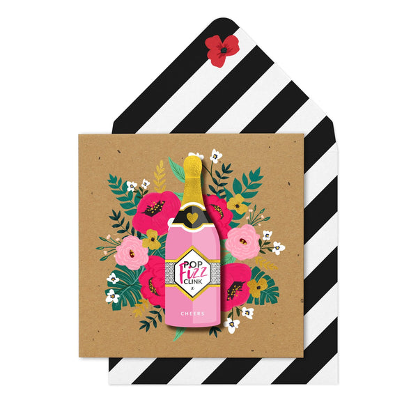 Cheers Bottle Card