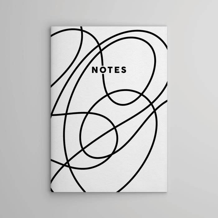 Squiggle Black & White Notebook