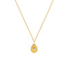 White Leaf Paisley Drop Pendant Necklace Gold