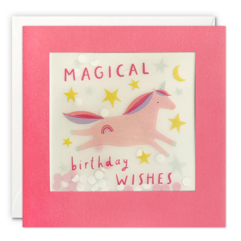 Magical Unicorn Paper Shakies Card