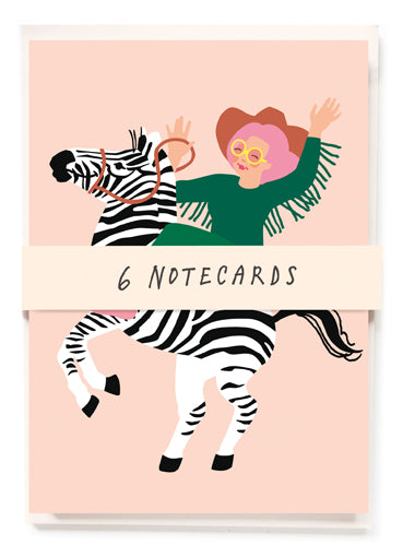 Zebra Girl Note Card Pack