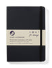 Recycled Leather A5 Lined Notebook – Charcoal Grey