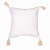 Sass & Belle  White Crescent Moon Tufted Cushion