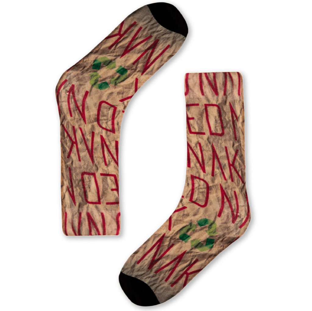 Naked Paper Print Bamboo Socks