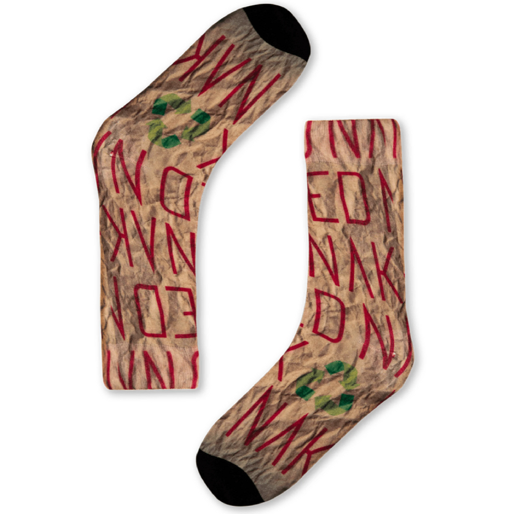 Naked Paper Print Unisex Bamboo Socks