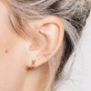 Matthew Calvin Meteorite Bar Studs - Silver