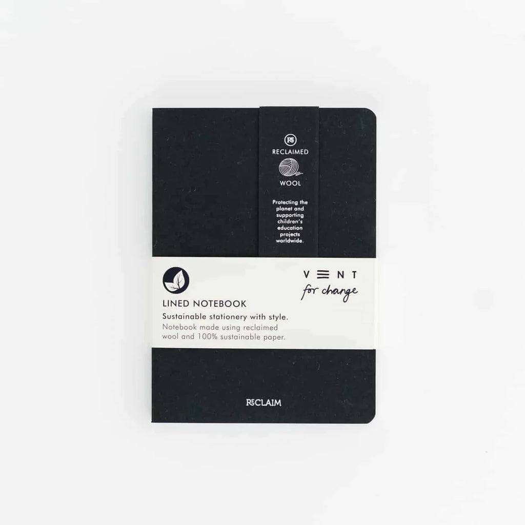 Reclaim A5 Notebook – Black Wool
