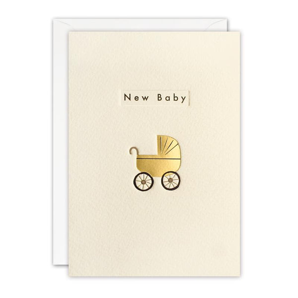 New Baby Pram Ingot Card