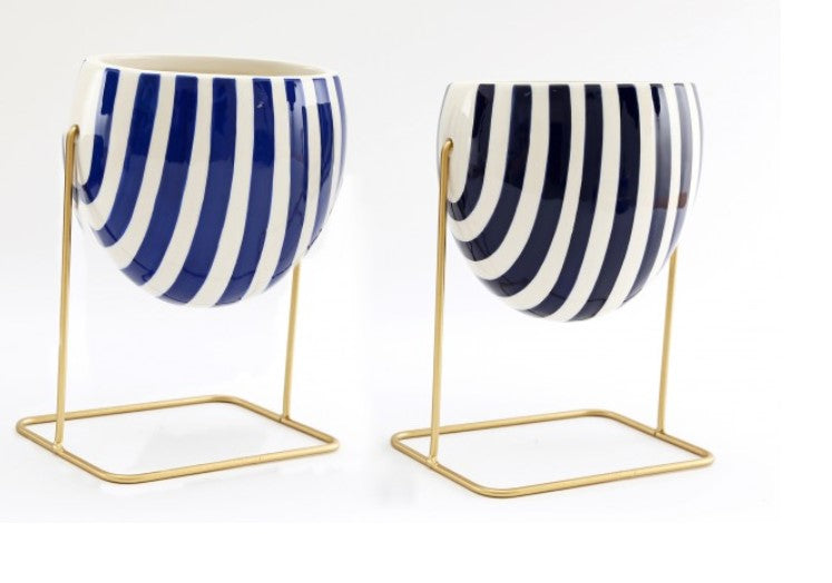 Stripe Planter & Stand