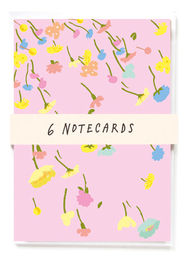 Floating Flowers Note Card Pack
