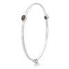 Azuni Simi Three Stone Silver Stacking Bangle