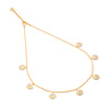 Azuni Luna Multi-Disc Gemstone Gold necklace - Moonstone