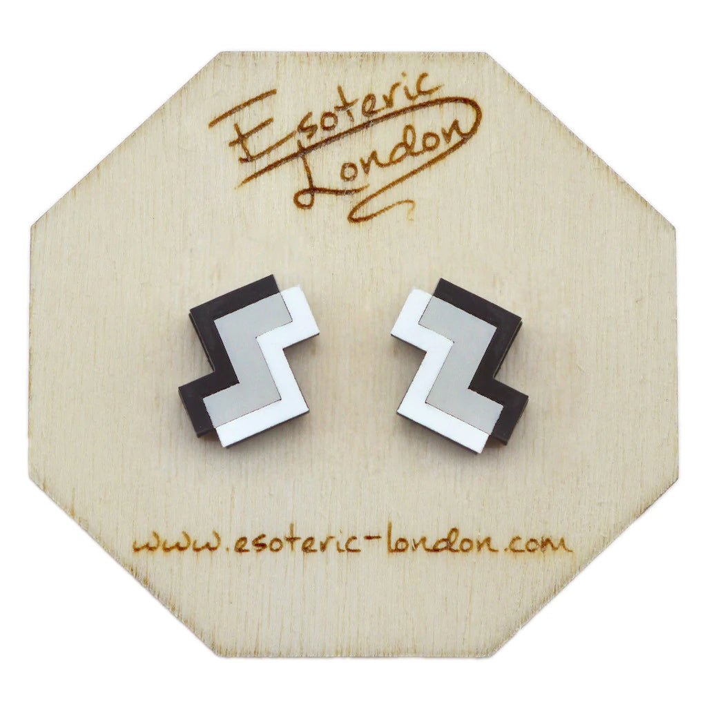 Esoteric London GEOMETRIC STUD EARRINGS