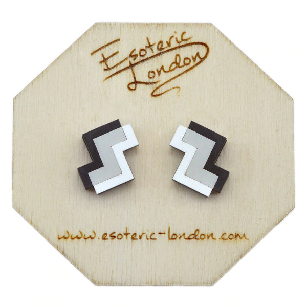 Esoteric London GEOMETRIC STUD EARRINGS