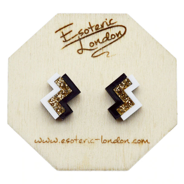 Esoteric London GEOMETRIC STUD EARRINGS