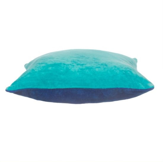 Sass & Belle Blue Two Toned Velvet Cushion