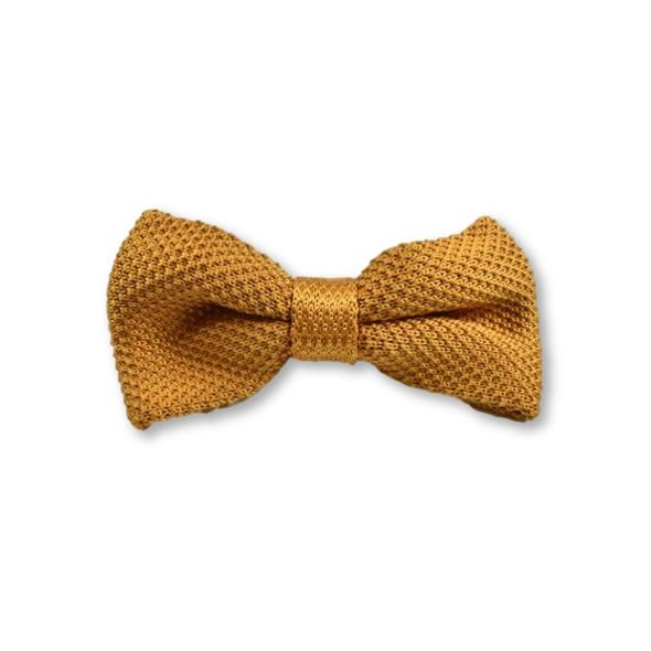 Broni&Bo Orange Ember Knitted Bow Tie